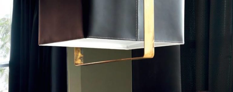 Cuoio senza tempo e note raffinate: ecco le lampade Febo
